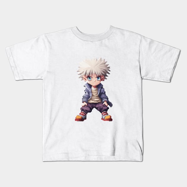 Retro Killua Kids T-Shirt by Klover